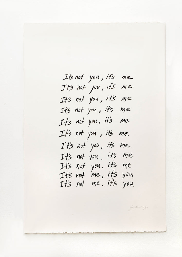 It's Not You Print