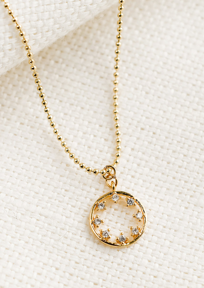 Jeweled Circle Necklace hover