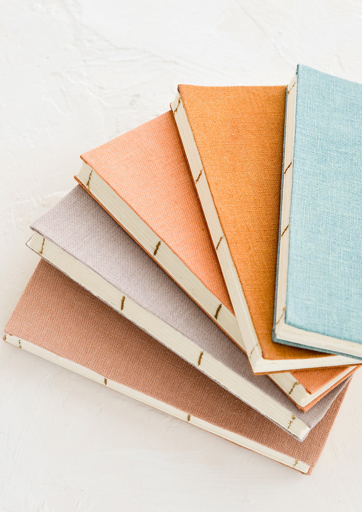 Naturally Dyed Hemp Notebook hover