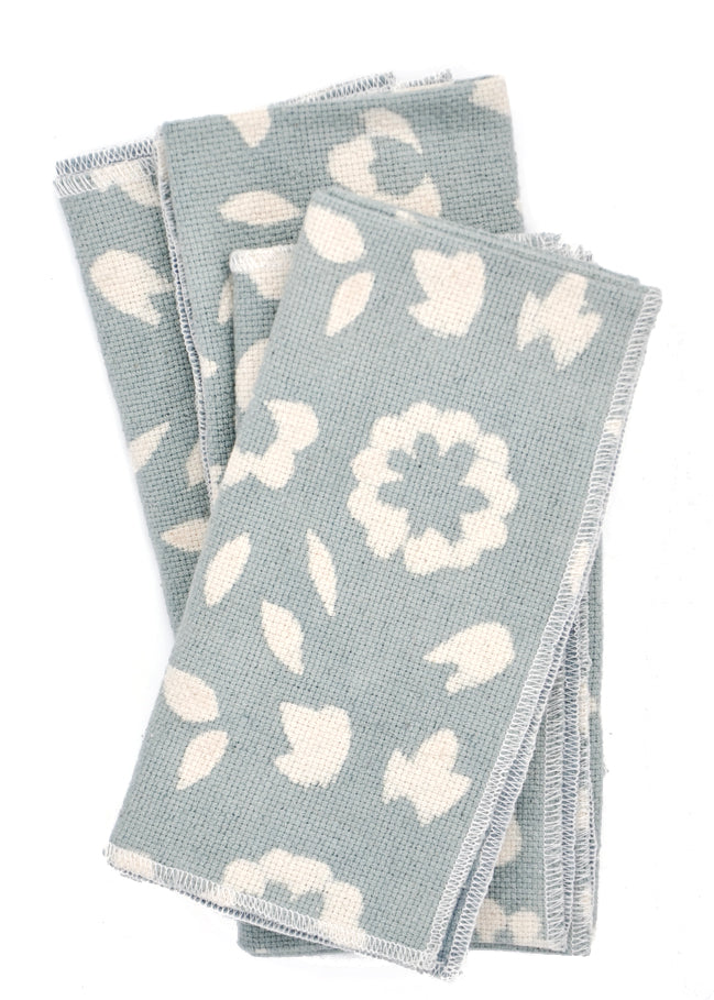 Petal Print: Keya Cotton Napkin Set in Petal Print - LEIF