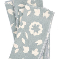 Petal Print: Keya Cotton Napkin Set in Petal Print - LEIF