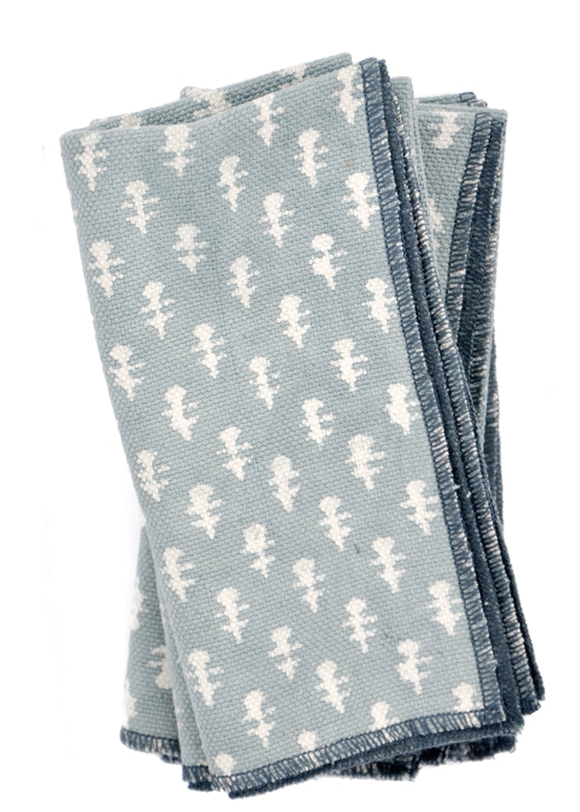 Stem Print: Keya Cotton Napkin Set in Stem Print - LEIF