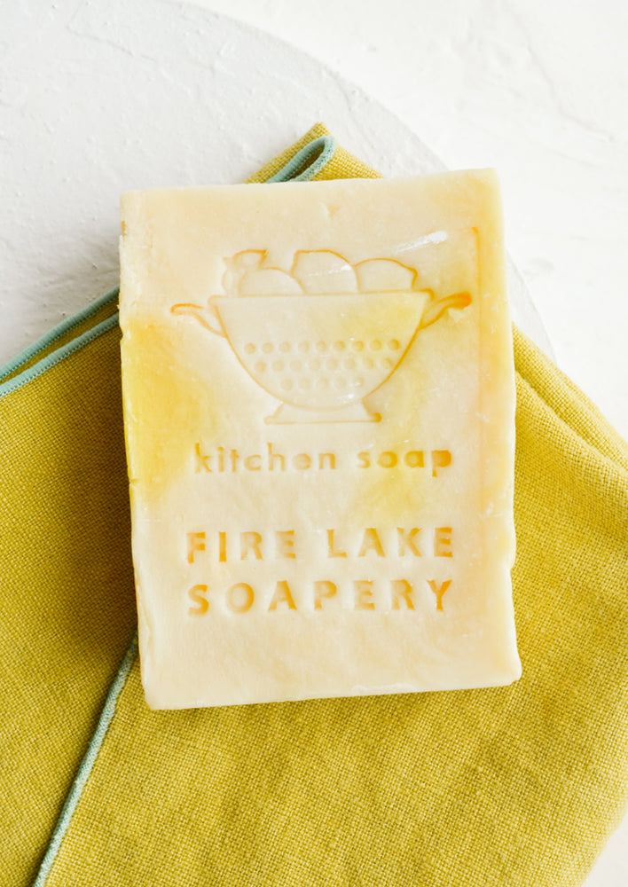 1: A bar soap for use in the kitchen.