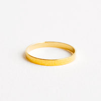 1: Yellow gold ring with plain medium band.