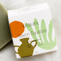 Equilibre: A bar soap in green clay scent.