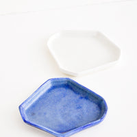 2: Faceted Ceramic Trinket Tray in  - LEIF