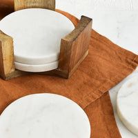 2: Marble Coaster Set with Stand