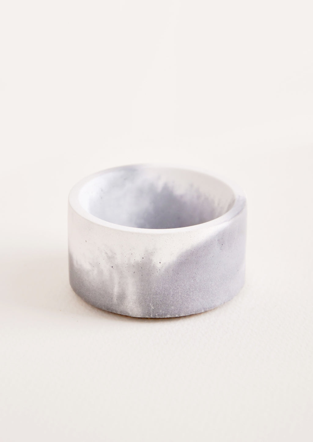Grey / White: Marbled Incense Holder in Grey / White - LEIF