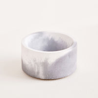 Grey / White: Marbled Incense Holder in Grey / White - LEIF