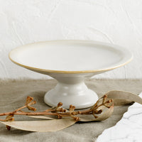 Large / White: A white ceramic pedestal riser.