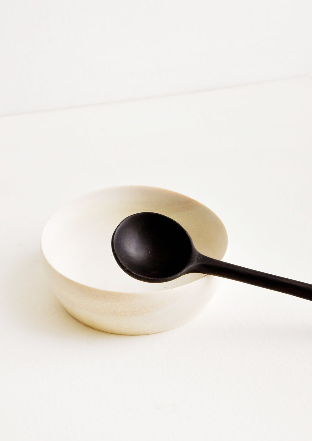 1: Melina Dish & Spoon Set in Natural & Black Wood - LEIF
