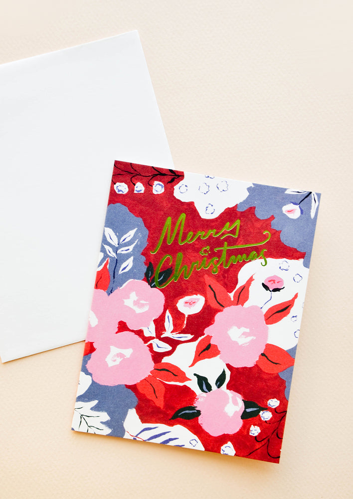 1: Merry Christmas Floral Card in  - LEIF