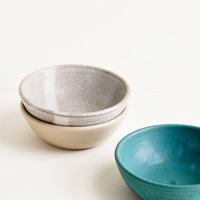 Pinch Bowl / Sand: Handmade ceramic pinch bowls in a mix of colors