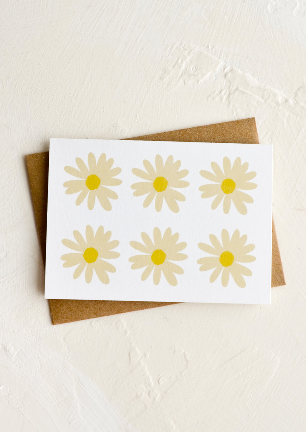 Daisies: A mini greeting card with daisy print.
