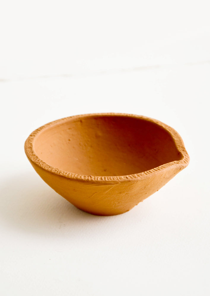 Tiny Spouted Terracotta Bowl