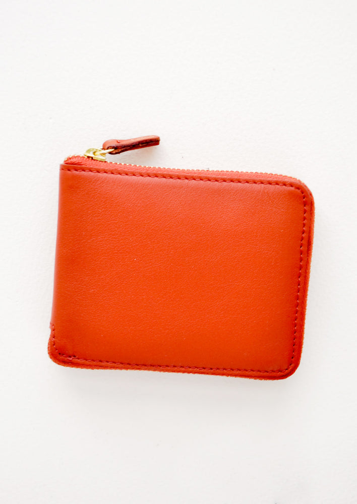 Coupe Zip Wallet in Short [$98.00] / Rust - LEIF