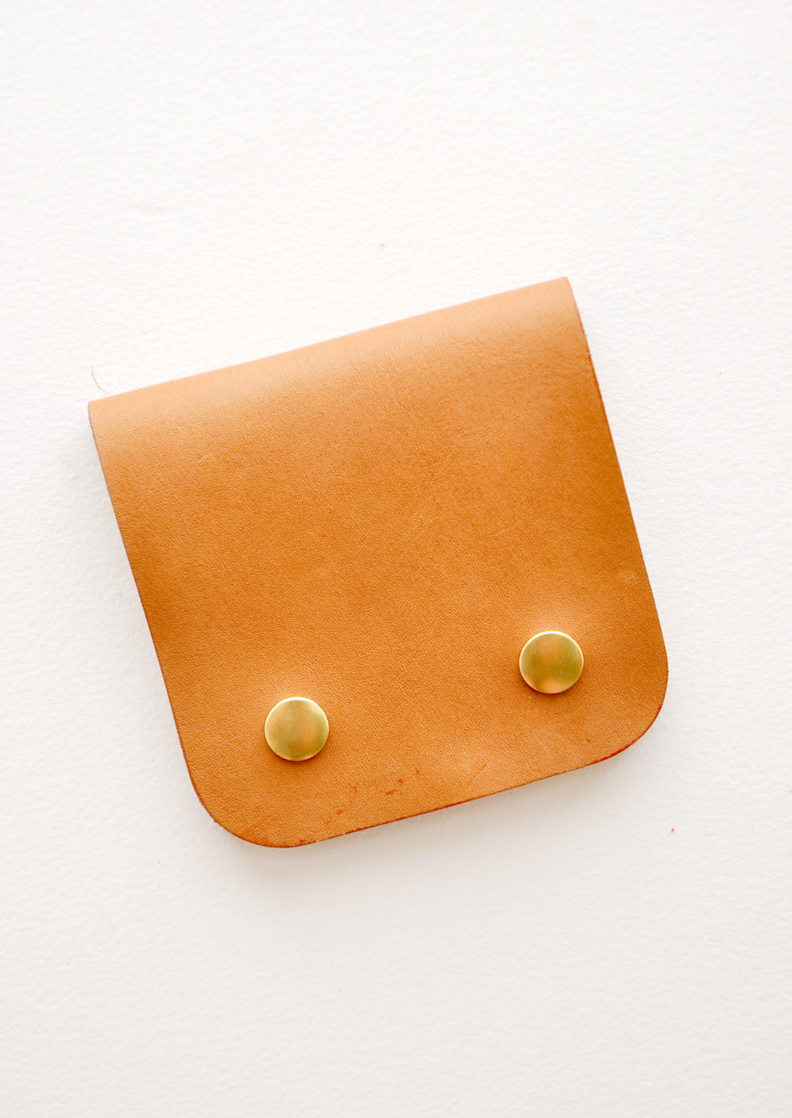 Little Ledger Snap Wallet in Oiled Saddle - LEIF