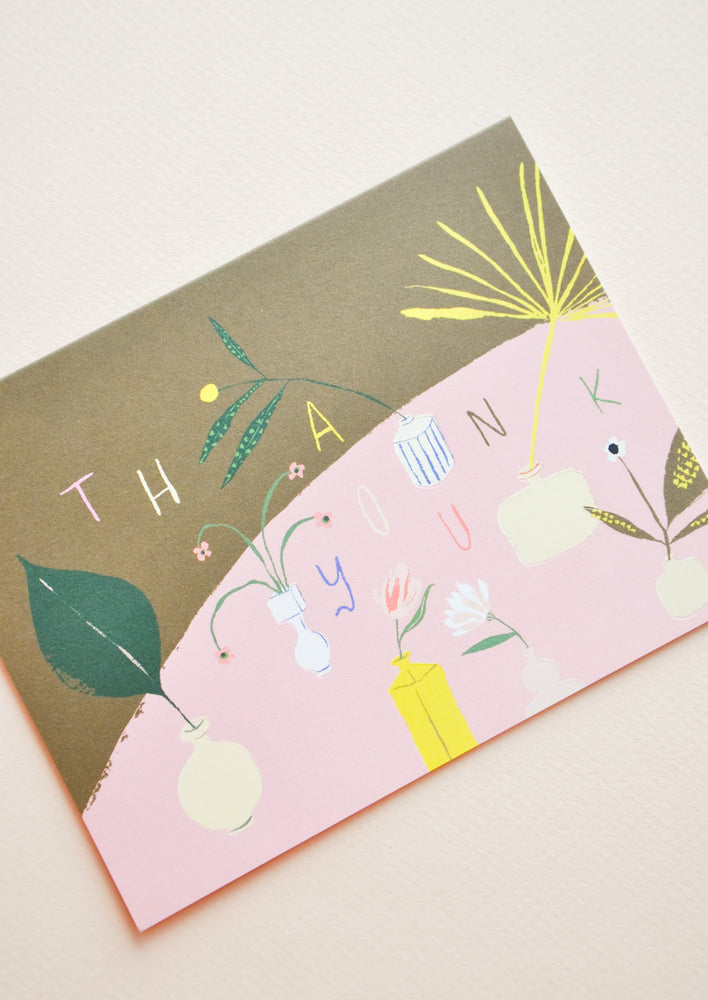 Modern Vases Thank You Card hover