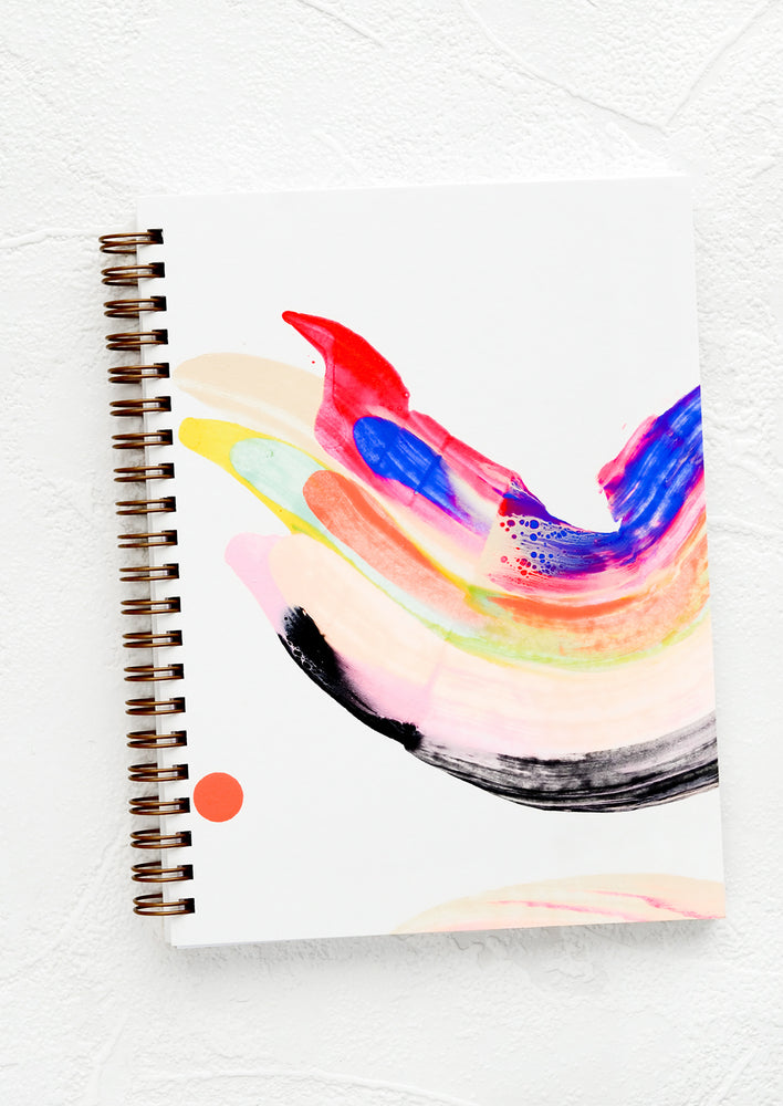 Rainbow Swirl Painted Journal