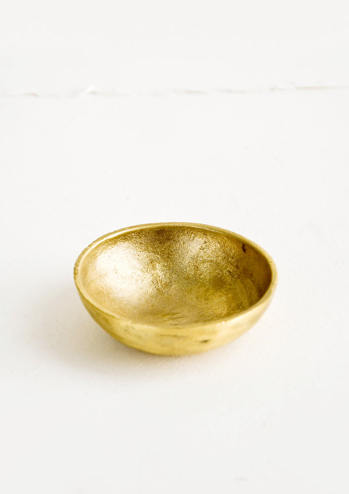 Bowl: Small brass bowl with organic, natural texture