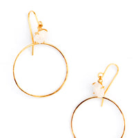 2: Moon Circle Earrings in  - LEIF