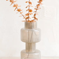 Tall [$45.00]: Morning Fog Glass Vase