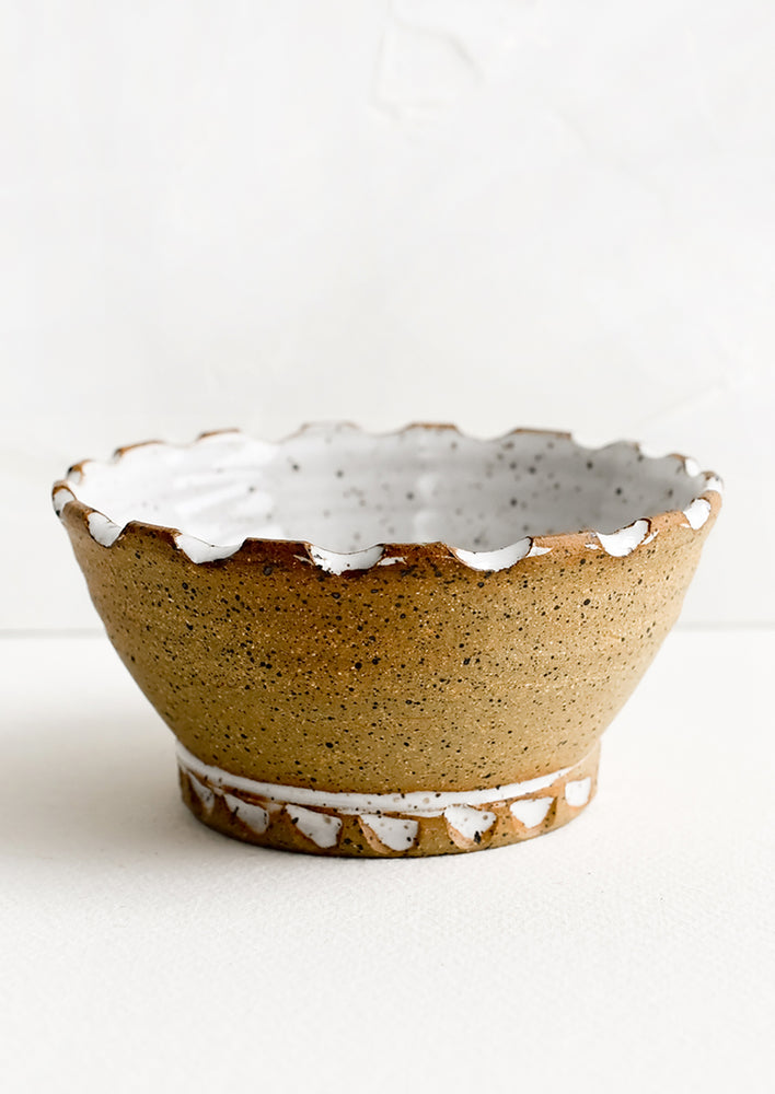 Notched Ceramic Bowl