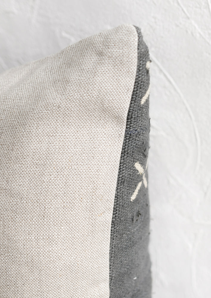 Notched X Mudcloth Pillow hover
