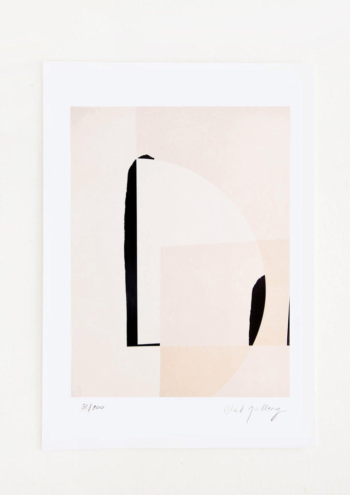 1: Fine art print featuring abstract scene in neutral hues