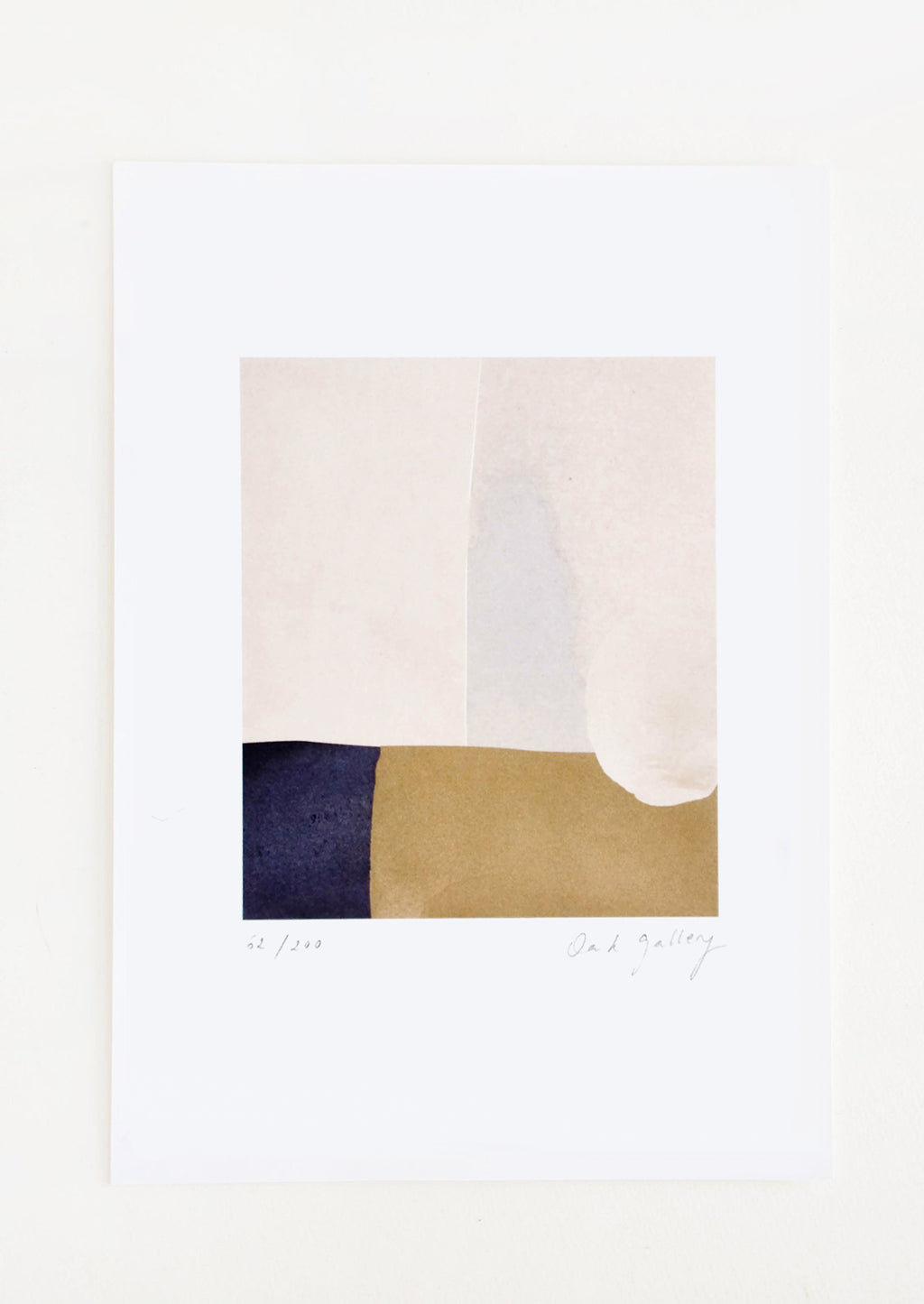 1: Abstract art print featuring composition in neutral hues