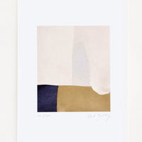 1: Abstract art print featuring composition in neutral hues