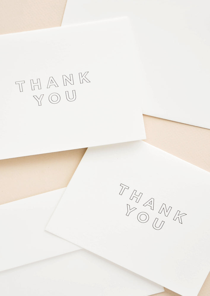 Outlined Thank You Card Set in  - LEIF