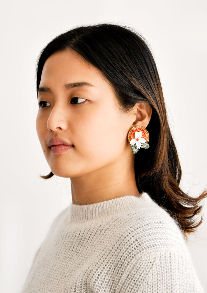 2: Orange Blossom Earrings in  - LEIF