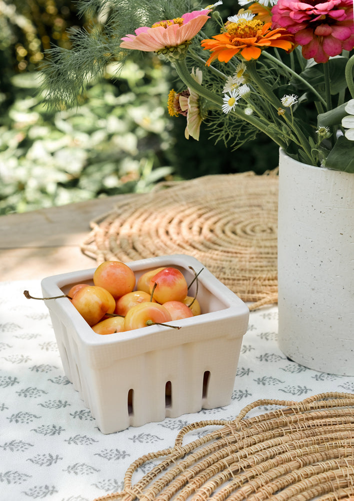 Orchard Ceramic Berry Basket hover