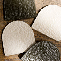3: Etch textured arch coasters.