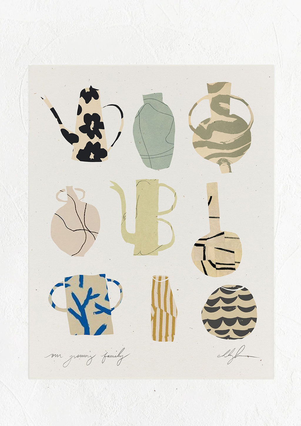 1: An art print with drawings of different vessels.