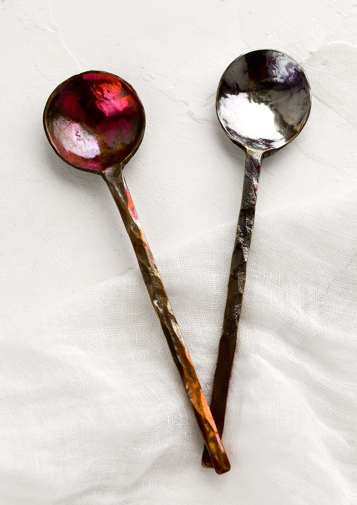 Oxidized Metal Spoon