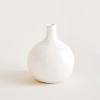 White: Gossamer Single Stem Vase in White - LEIF