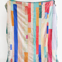 1: Vintage Patchwork Kantha Quilt in Multiple Bright Colors - LEIF