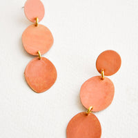 Dark Peach: Pebbles Earrings in Dark Peach - LEIF