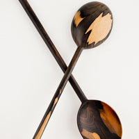 Large Oval / Dark: Peten Wooden Spoon in Large Oval / Dark - LEIF