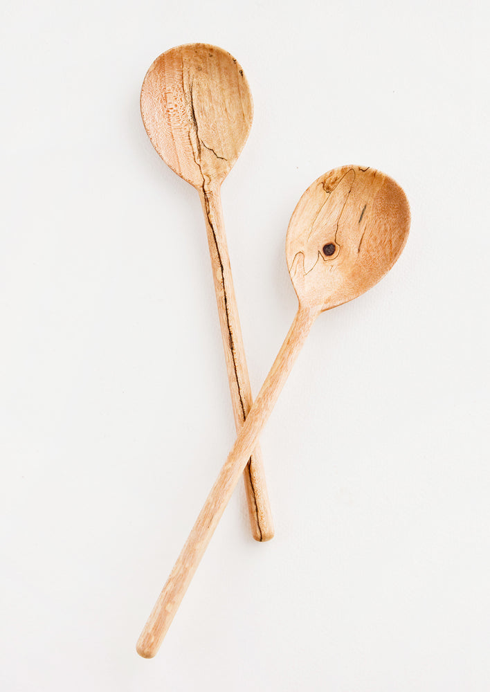 Peten Wooden Spoon in Medium Oval / Light - LEIF