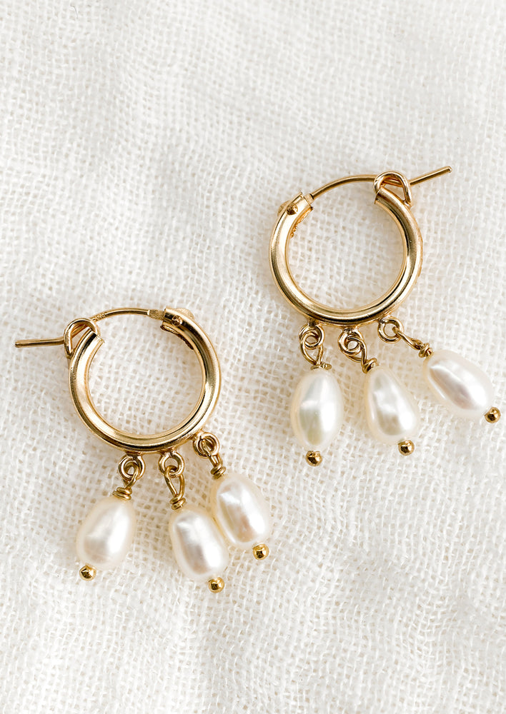 Pirouette Pearl Earrings