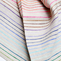 2: Rainbow Stripe Linen Hand Towel in  - LEIF