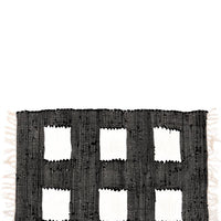 Black: Row House Floor Mat in Black - LEIF