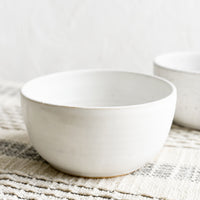 Matte White / Cereal Bowl: A ceramic cereal bowl in white.