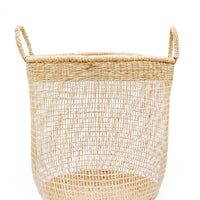 Large: Nesting Seagrass Storage Basket in Large - LEIF