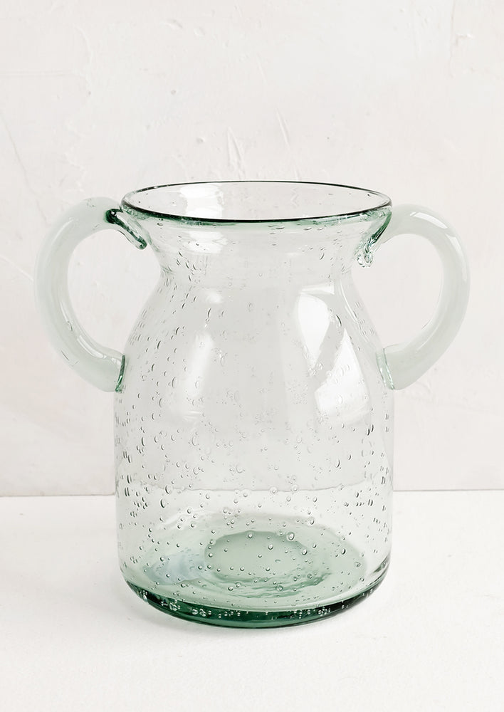 Seeded Glass Jug Vase hover