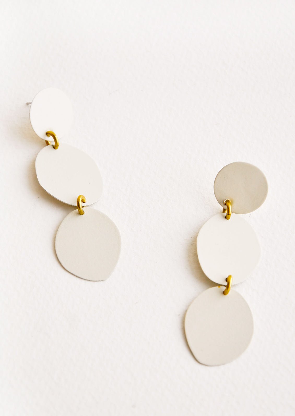 Pebbles Earrings in Cream - LEIF