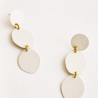 Cream: Pebbles Earrings in Cream - LEIF
